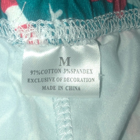 Blue Christmas Design Ruffled Pants - Picture 2 of 7